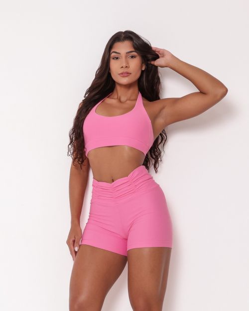 Conjunto Short Básico Cós Franzido Light + Top Jhully