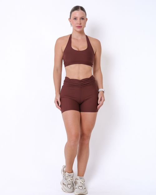 Conjunto Short Básico Cós Franzido Light + Top Jhully