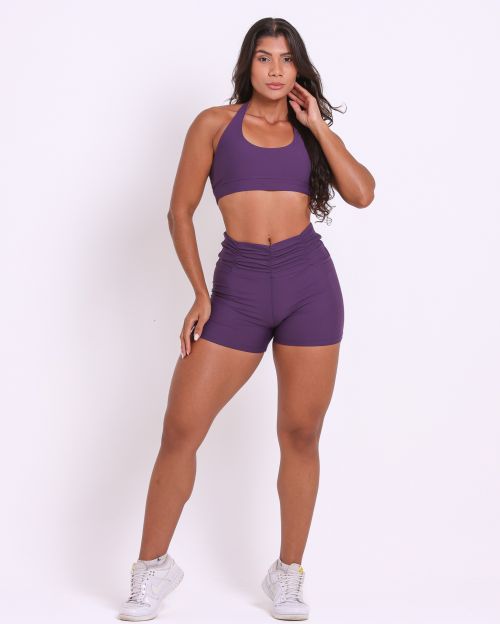 Conjunto Short Básico Cós Franzido Light + Top Jhully