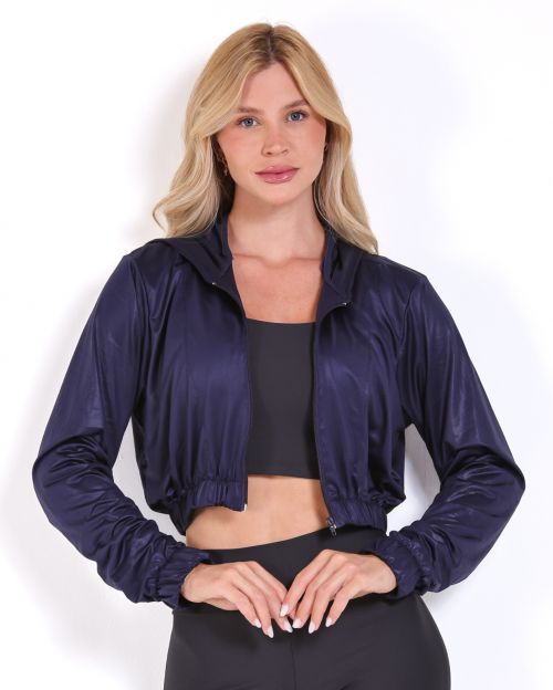 Jaqueta Cropped Corta-Vento Ultra Leve