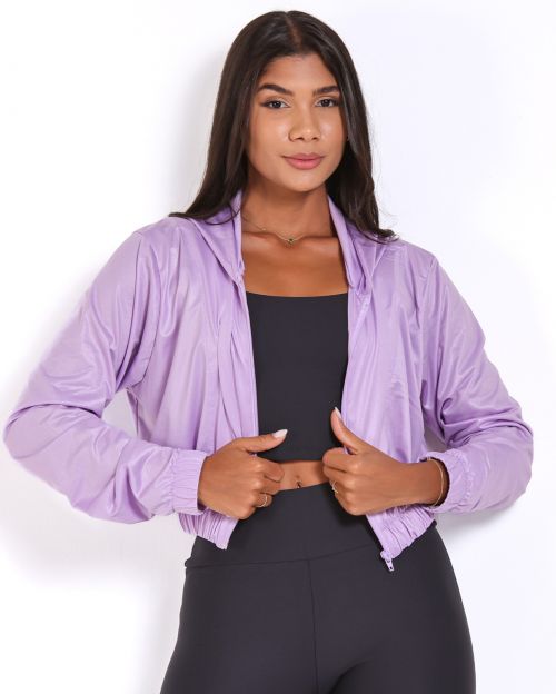 Jaqueta Cropped Corta-Vento Ultra Leve