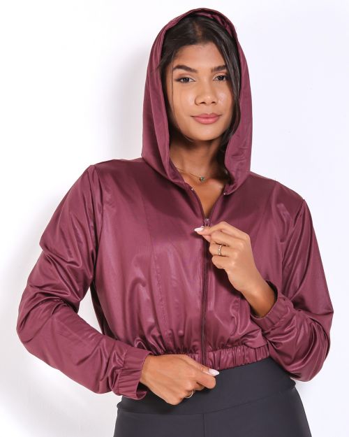 Jaqueta Cropped Corta-Vento Ultra Leve