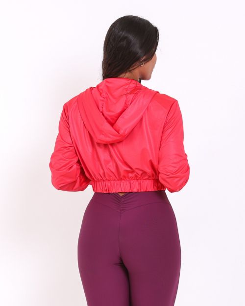 Jaqueta Cropped Corta-Vento Ultra Leve