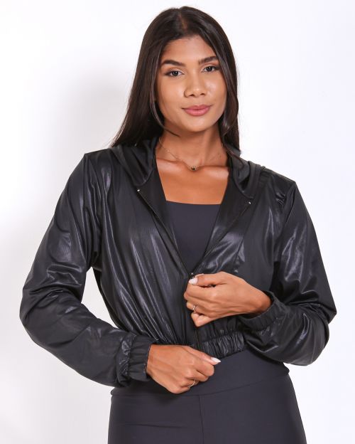 Jaqueta Cropped Corta-Vento Ultra Leve