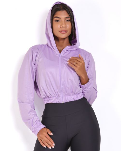 Jaqueta Cropped Corta-Vento Ultra Leve