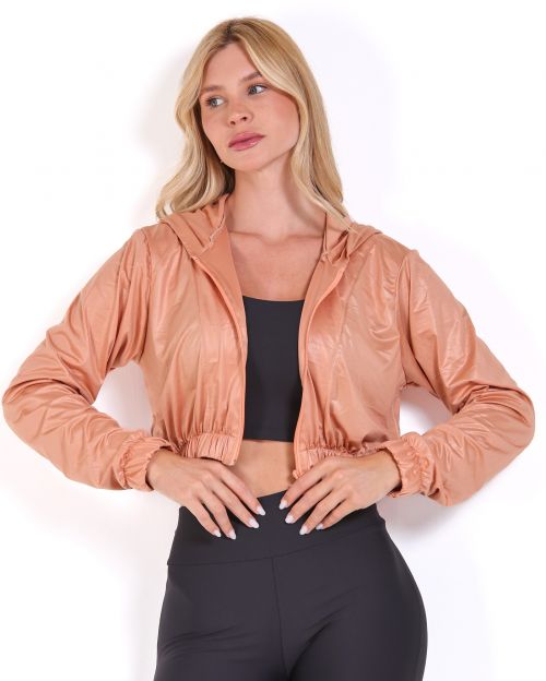 Jaqueta Cropped Corta-Vento Ultra Leve