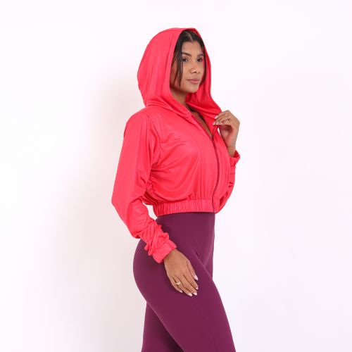 Jaqueta Cropped Corta-Vento Ultra Leve