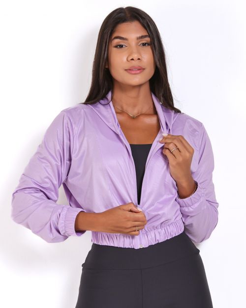Jaqueta Cropped Corta-Vento Ultra Leve