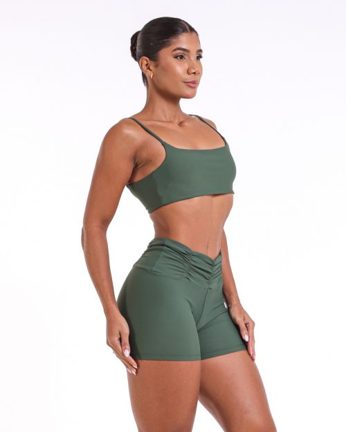 Conjunto Short Básico Cós Franzido Light + Top Ju