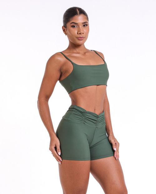 Conjunto Short Básico Cós Franzido Light + Top Ju