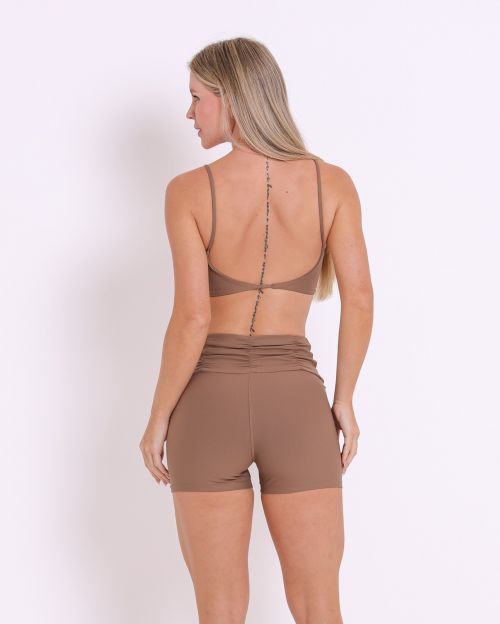 Conjunto Short Básico Cós Franzido Light + Top Ju