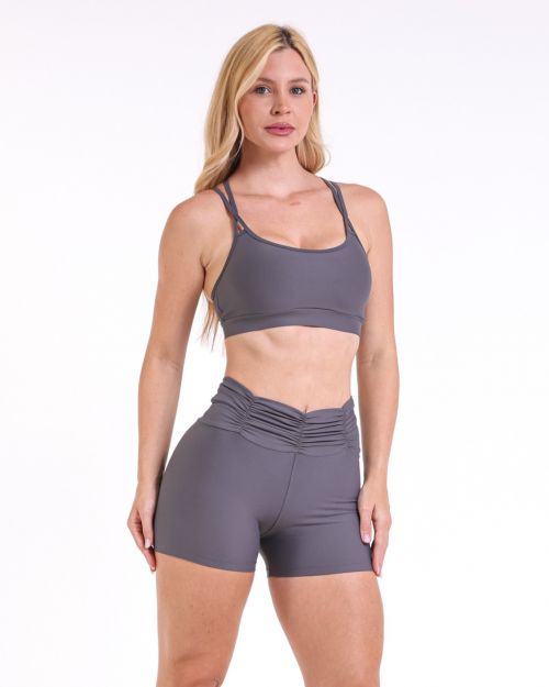 Conjunto Short Básico Cós Franzido Light + Top Lu