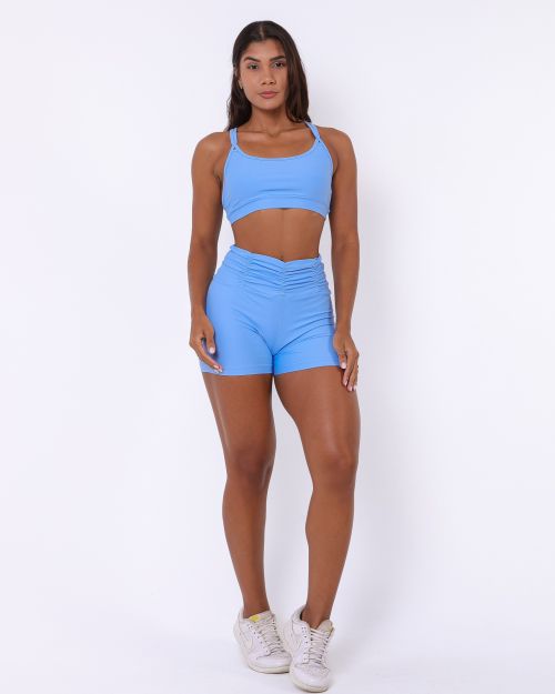 Conjunto Short Básico Cós Franzido Light + Top Lu