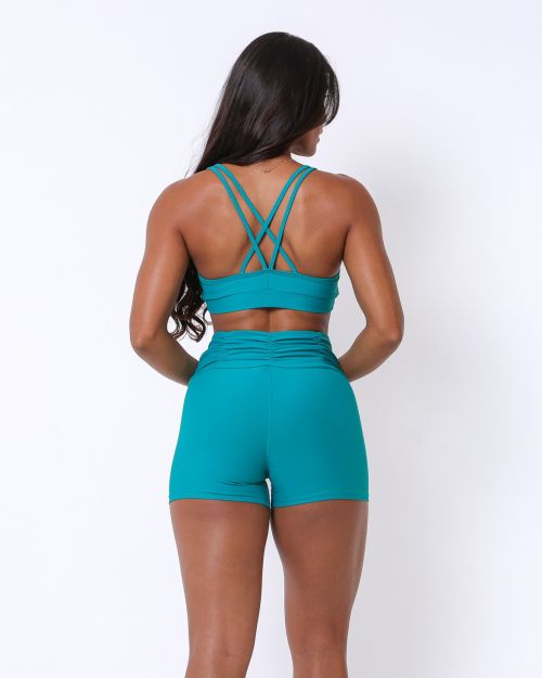 Conjunto Short Básico Cós Franzido Light + Top Lu