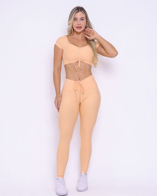Conjunto Cal�a Legging Empina Light + Top Manguinha