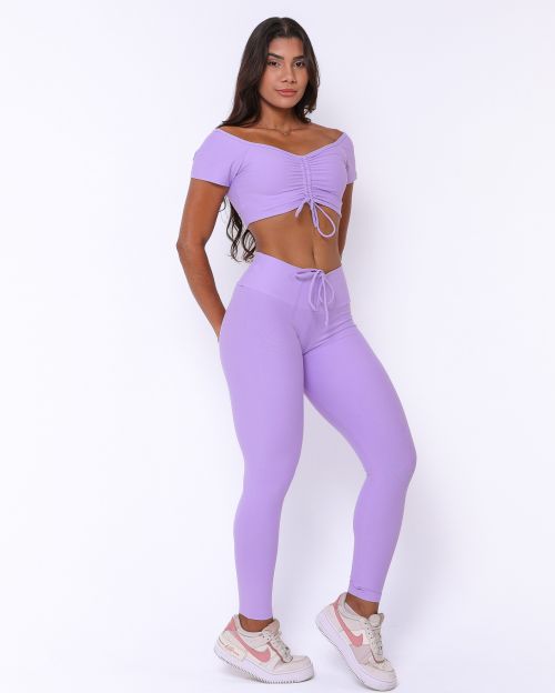 Conjunto Cal�a Legging Empina Light + Top Manguinha