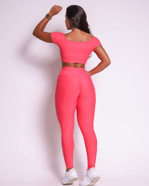 Conjunto Cal�a Legging Empina Light + Top Manguinha