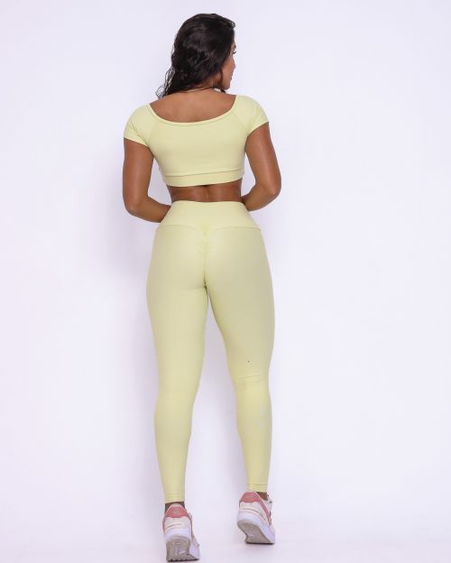 Conjunto Cal�a Legging Empina Light + Top Manguinha