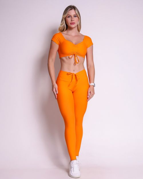 Conjunto Cal�a Legging Empina Light + Top Manguinha