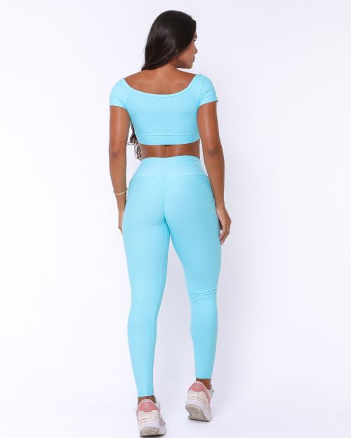Conjunto Cal�a Legging Empina Light + Top Manguinha