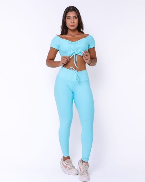 Conjunto Cal�a Legging Empina Light + Top Manguinha