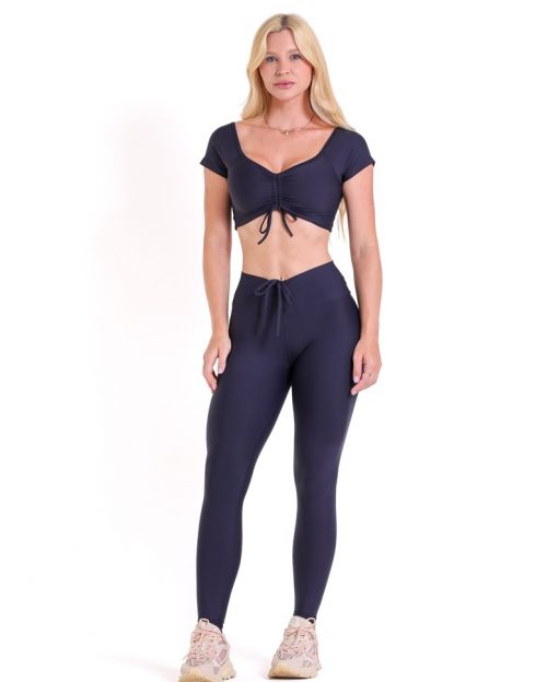 Conjunto Cal�a Legging Empina Light + Top Manguinha