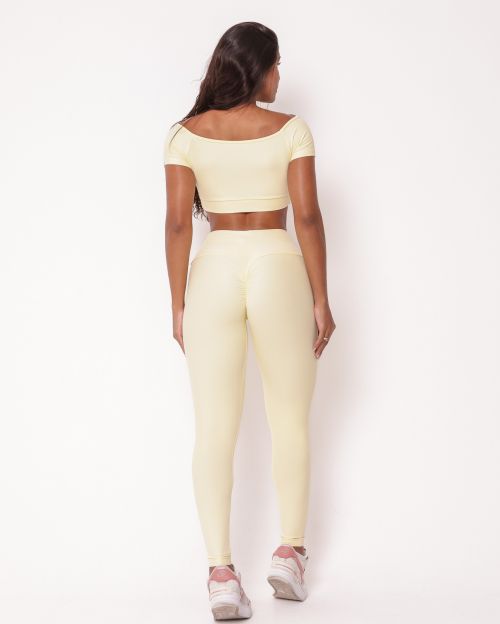 Conjunto Cal�a Legging Empina Light + Top Manguinha