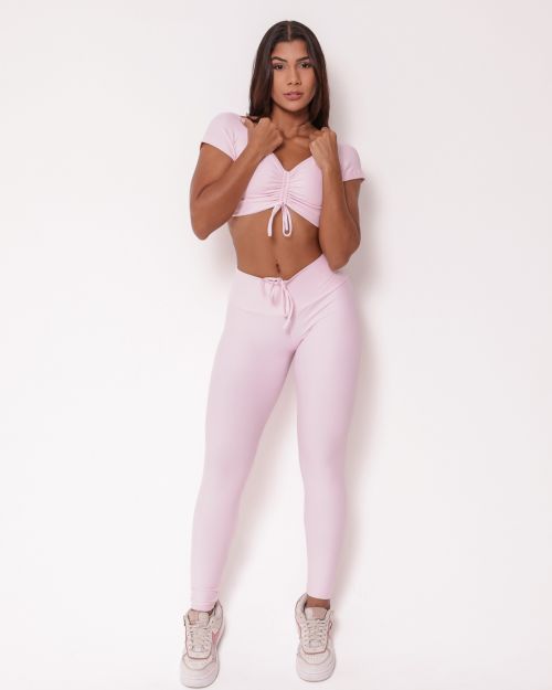 Conjunto Cal�a Legging Empina Light + Top Manguinha