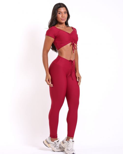 Conjunto Cal�a Legging Empina Light + Top Manguinha