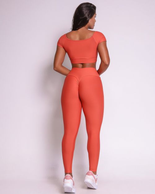 Conjunto Cal�a Legging Empina Light + Top Manguinha