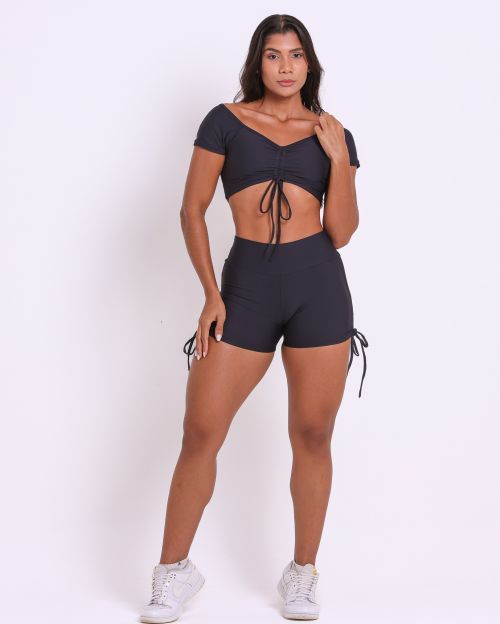 Conjunto Short Cross Light + Top Manguinha