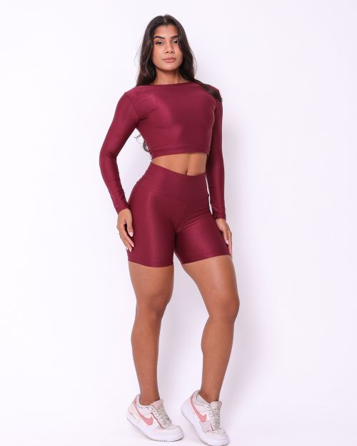 Conjunto Short Bermuda Compressão + Top Maria