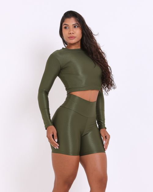 Conjunto Short Bermuda Compressão + Top Maria