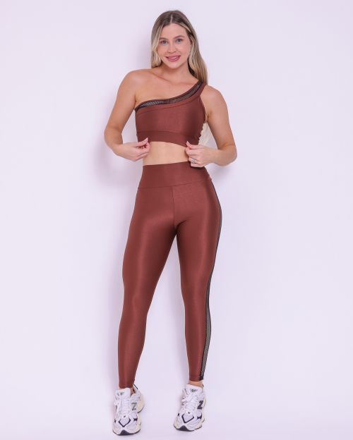 Conjunto Calça Legging Essence Compressão + Top Paloma Essence