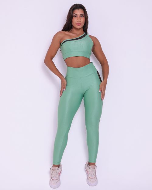 Conjunto Calça Legging Essence Compressão + Top Paloma Essence