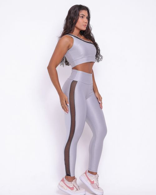 Conjunto Calça Legging Essence Compressão + Top Paloma Essence