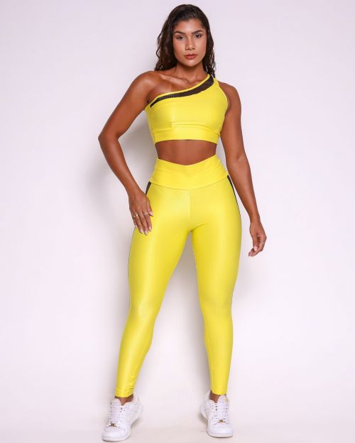 Conjunto Calça Legging Essence Compressão + Top Paloma Essence