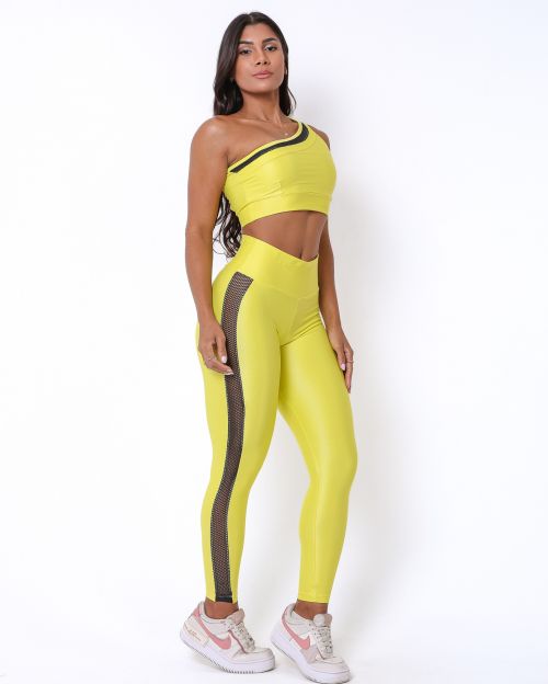 Conjunto Calça Legging Essence Compressão + Top Paloma Essence