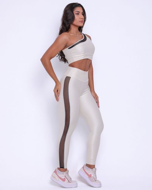 Conjunto Calça Legging Essence Compressão + Top Paloma Essence