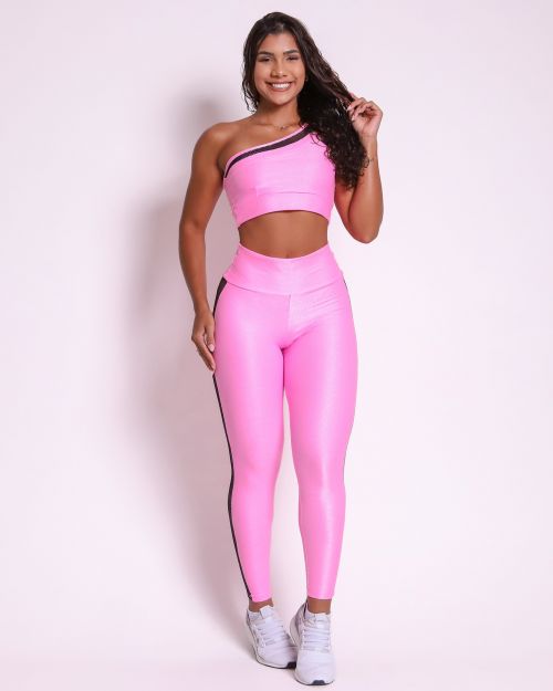 Conjunto Calça Legging Essence Compressão + Top Paloma Essence