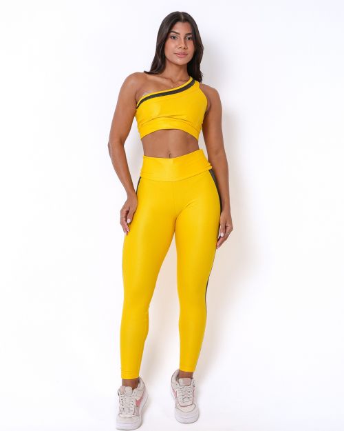 Conjunto Calça Legging Essence Compressão + Top Paloma Essence