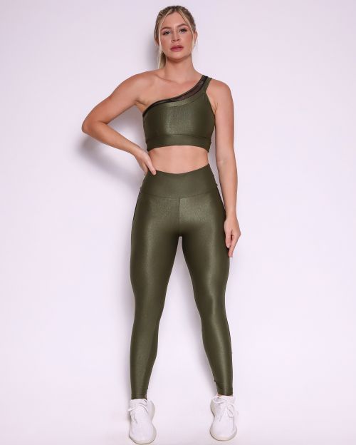 Conjunto Calça Legging Essence Compressão + Top Paloma Essence