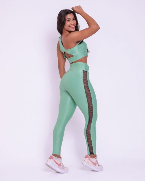 Conjunto Calça Legging Essence Compressão + Top Paloma Essence