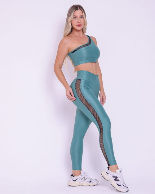 Conjunto Calça Legging Essence Compressão + Top Paloma Essence