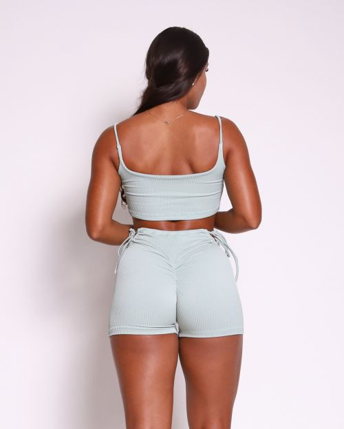 Conjunto Short Empina Ajuste Valência + Top Bruna