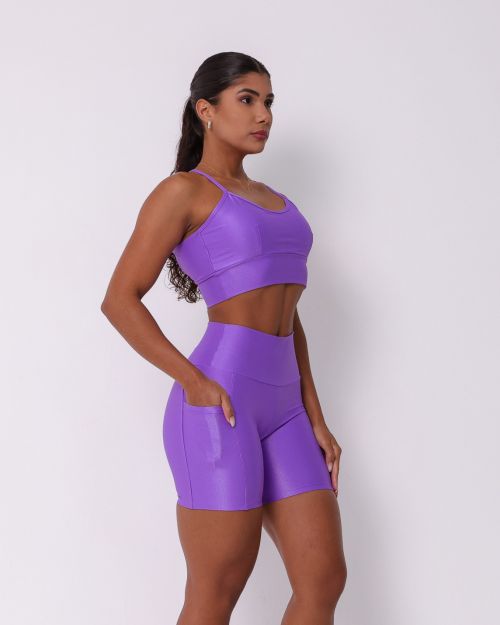 Conjunto Short Bolso Duplo Compressão + Top Kelly