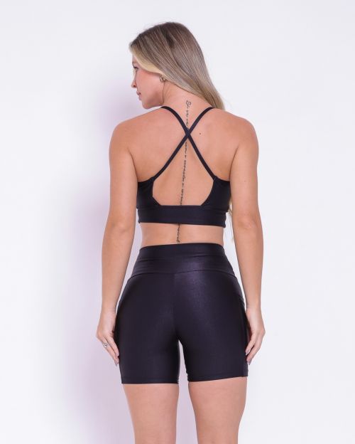 Conjunto Short Bolso Duplo Compressão + Top Kelly