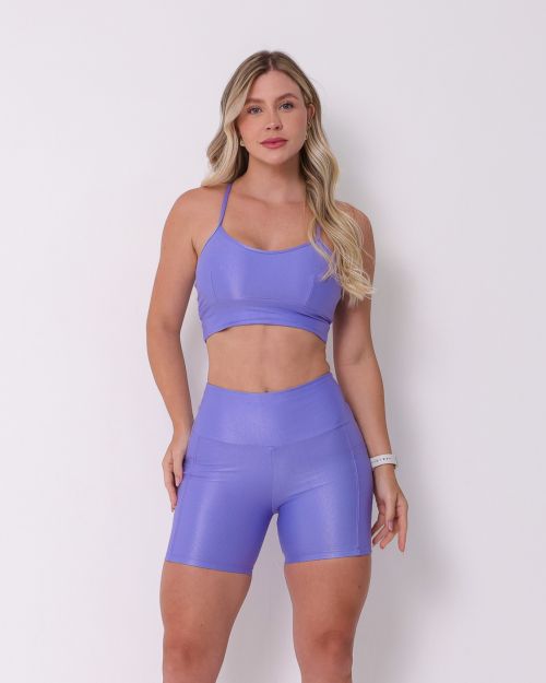 Conjunto Short Bolso Duplo Compressão + Top Kelly