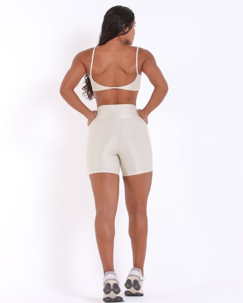 Conjunto Short Bolso Duplo Compressão + Top Ju