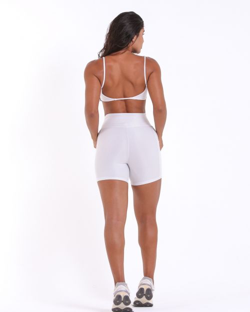Conjunto Short Bolso Duplo Compressão + Top Ju